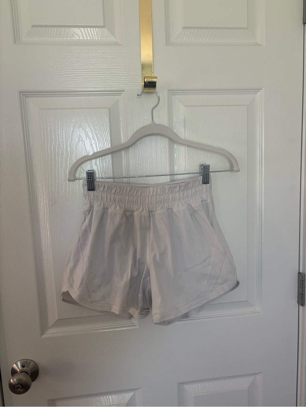 lululemon athletica White Lightweight Athletic Shorts Worn Once
